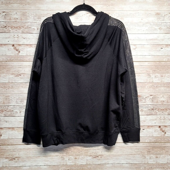 Torrid jeweled zip hoodie ultra soft black fleece - Picture 5 of 12